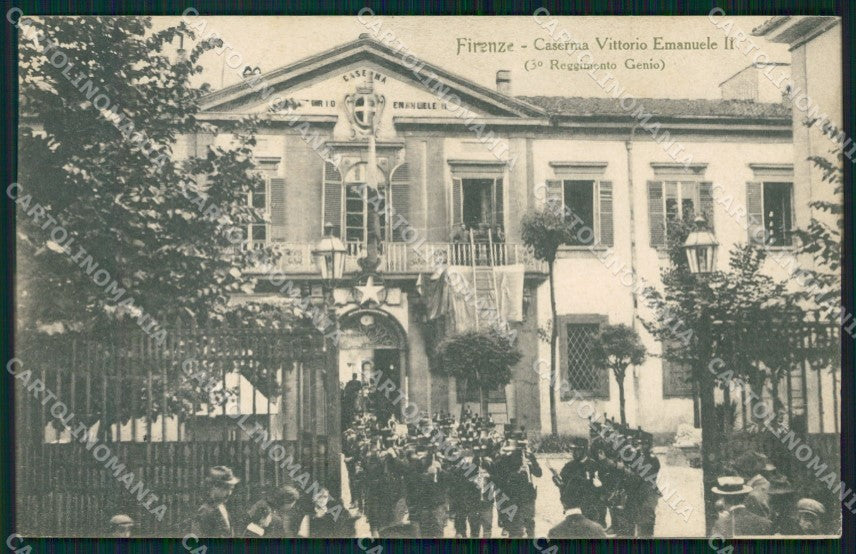 Firenze Città Caserma Vittorio Emanuele II Militari cartolina WX0598 – fronte