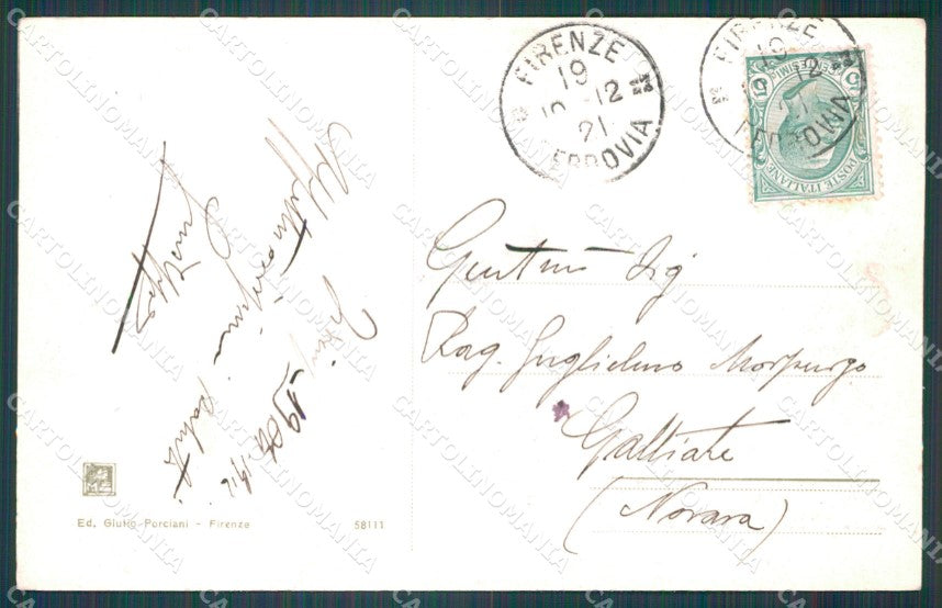 Firenze Città Caserma Vittorio Emanuele II Militari cartolina WX0598 – retro