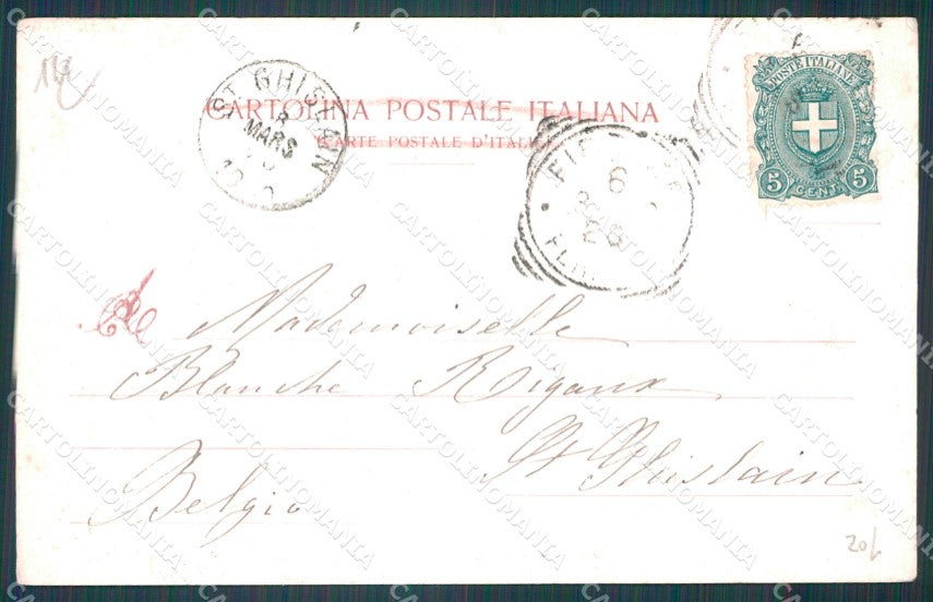 Firenze Città Piazza Sant'Andrea Scomparsa cartolina WX0608 – retro