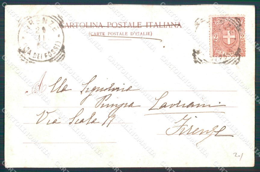Firenze Città Loggia del Pesce Mercato Vecchio cartolina WX0609 – retro