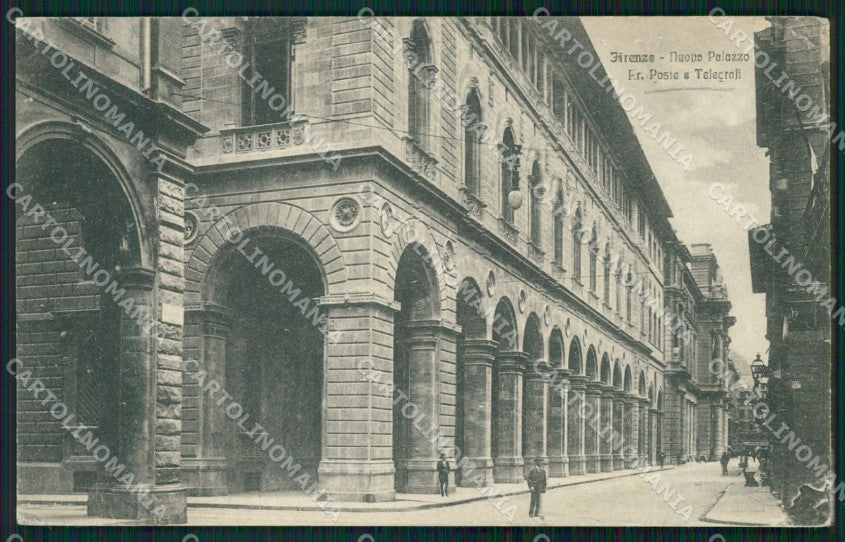 Firenze Città Poste SCOLLATA PIEGHE cartolina WX0628 – fronte
