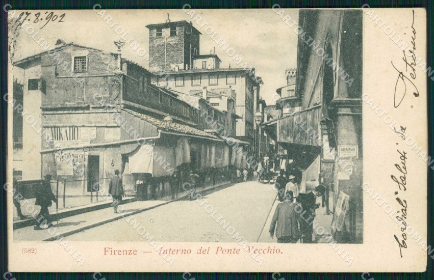 Firenze Città Ponte Vecchio cartolina WX0629 – fronte