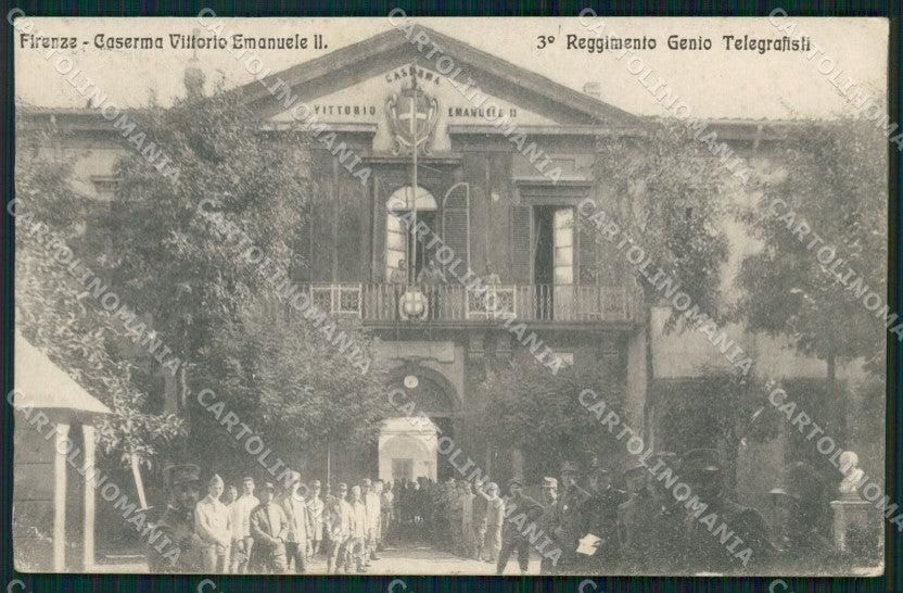 Firenze Città Caserma Vittorio Emanuele II Militari cartolina WX0630 – fronte