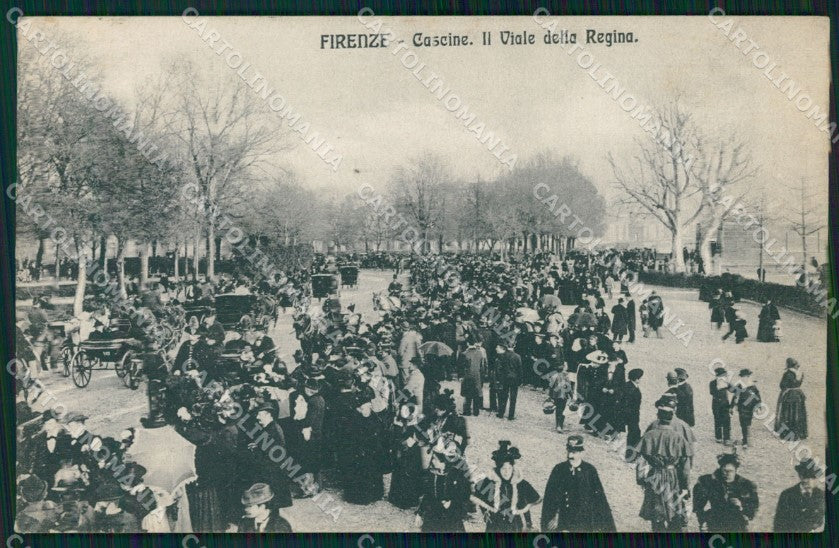 Firenze Città Cascine Viale della Regina cartolina WX0633 – fronte