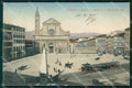 Firenze Città Piazza Santa Maria Novella Treno PIEGHINA cartolina WX0637 – fronte
