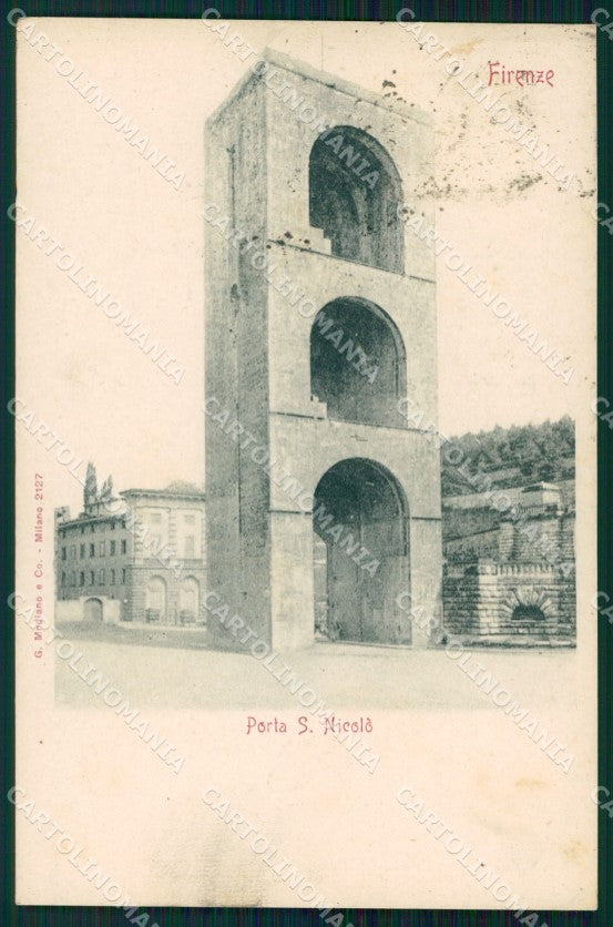 Firenze Città Porta San Nicolò cartolina WX0641 – fronte