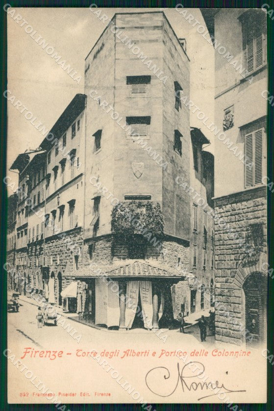 Firenze Città Torre degli Alberti cartolina WX0643 – fronte
