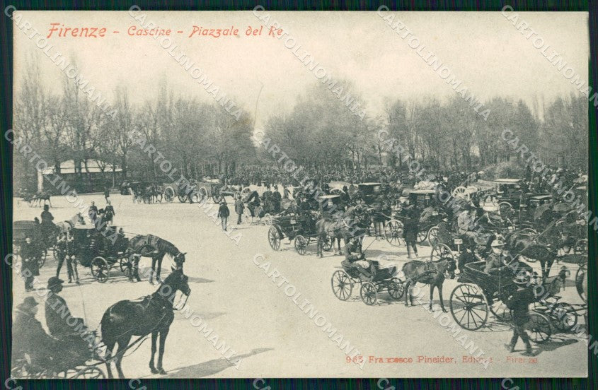 Firenze Città Cascine Piazzale del Re cartolina WX0663 – fronte