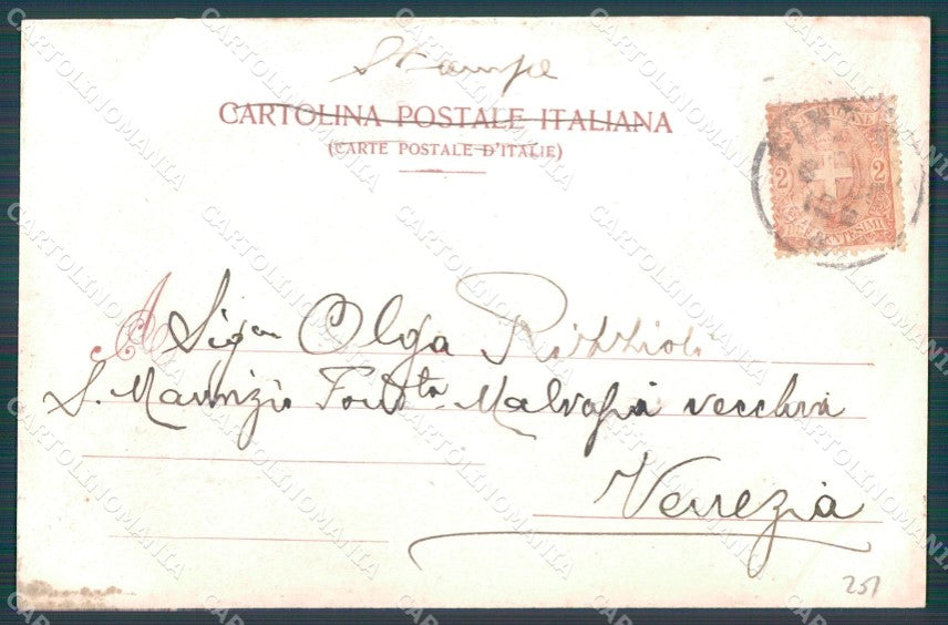 Firenze Città Piazza Mercato Vecchio Scomparsa cartolina WX0668 – retro