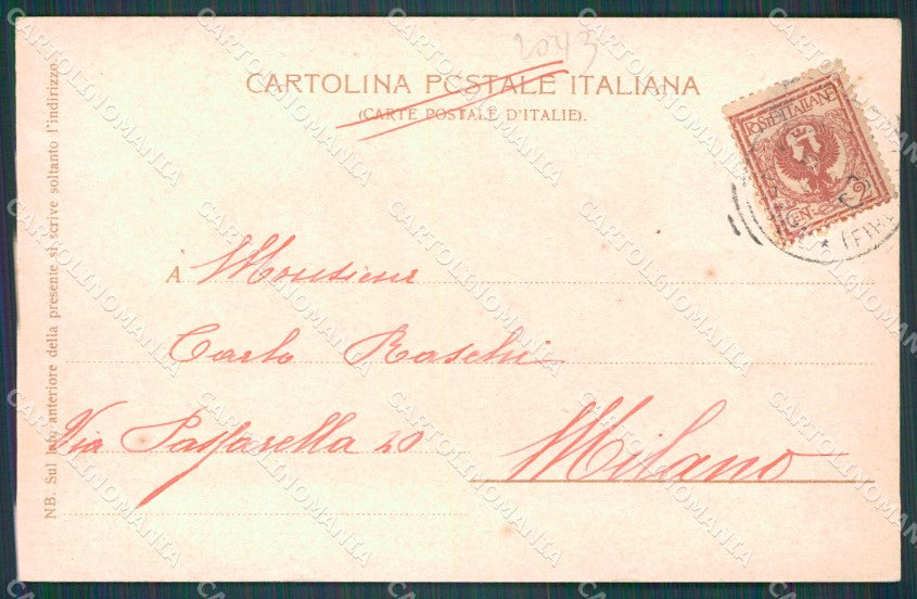 Firenze Città Loggia del Pesce Mercato Vecchio Scomparsa cartolina WX0687 – retro