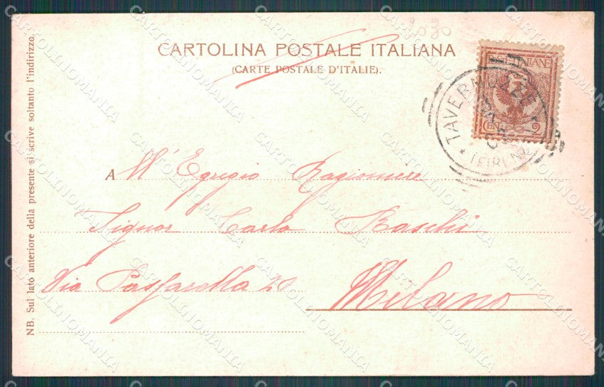 Firenze Città Piazza Mercato Vecchio Scomparsa cartolina WX0689 – retro