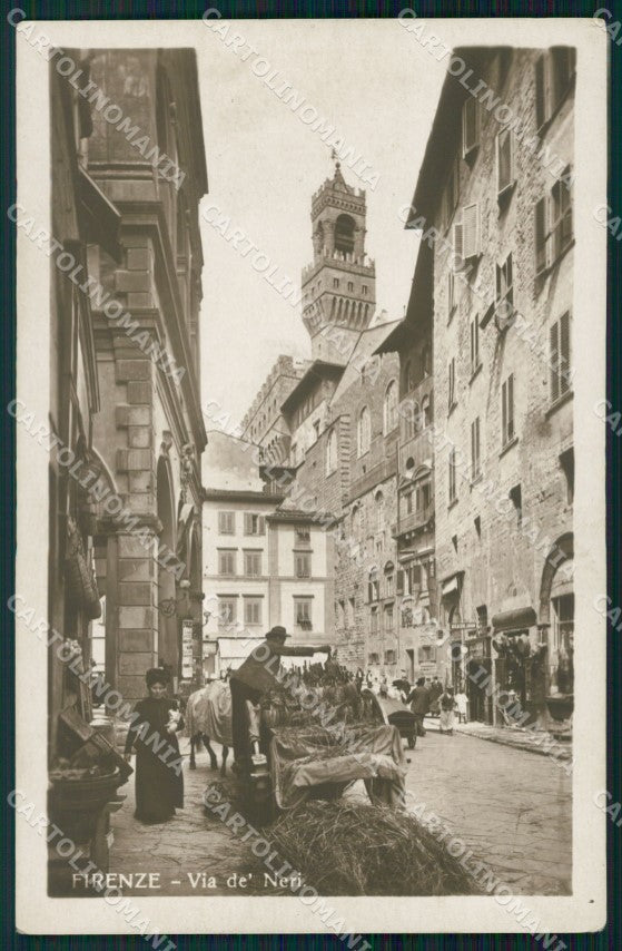 Firenze Città Via dé Neri Fiaschi Foto cartolina WX0691 – fronte