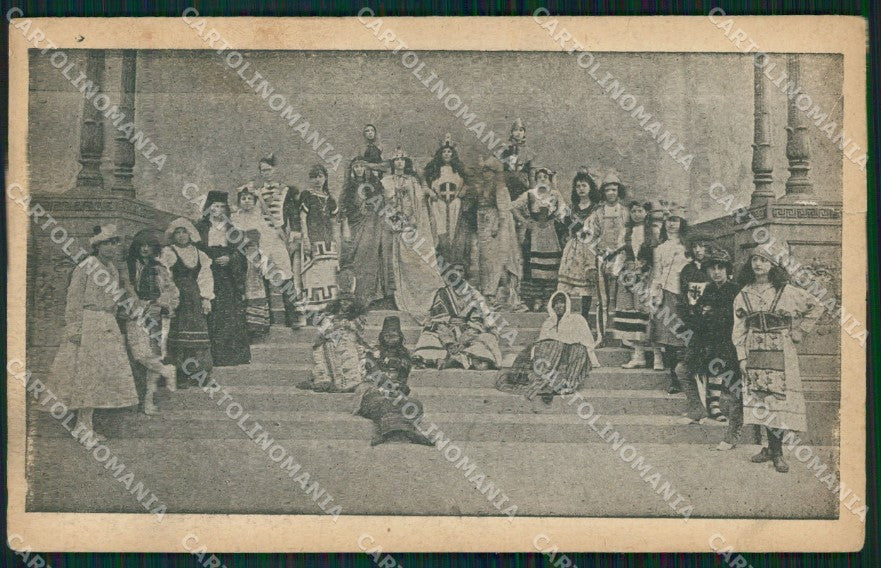 Firenze Città Lega Studentesca Italiana 1918 Costumi STRAPPO cartolina WX0720 – fronte