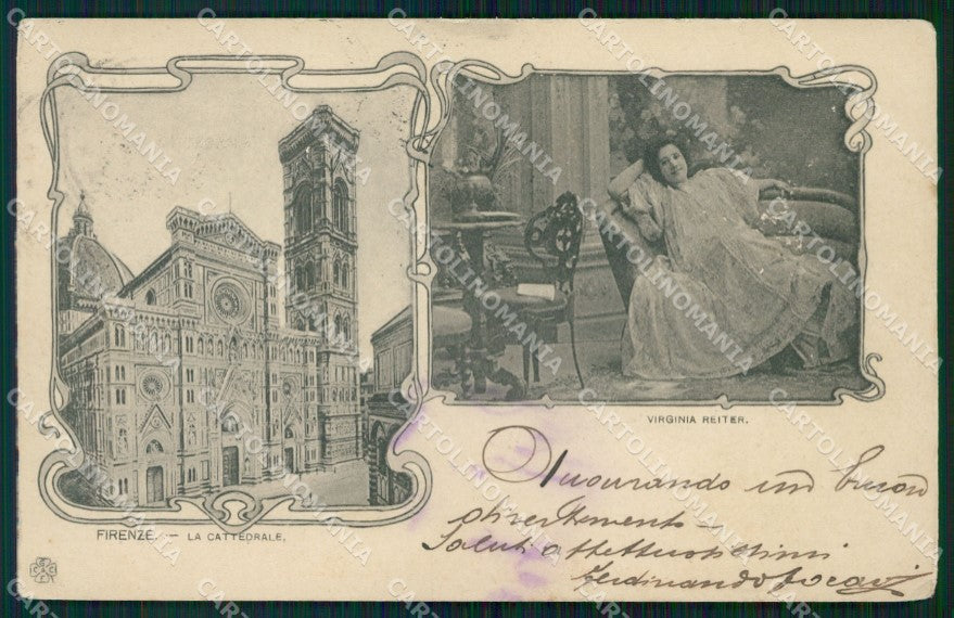 Firenze Città Cattedrale Virginia Reiter PIEGHINE cartolina WX0723 – fronte
