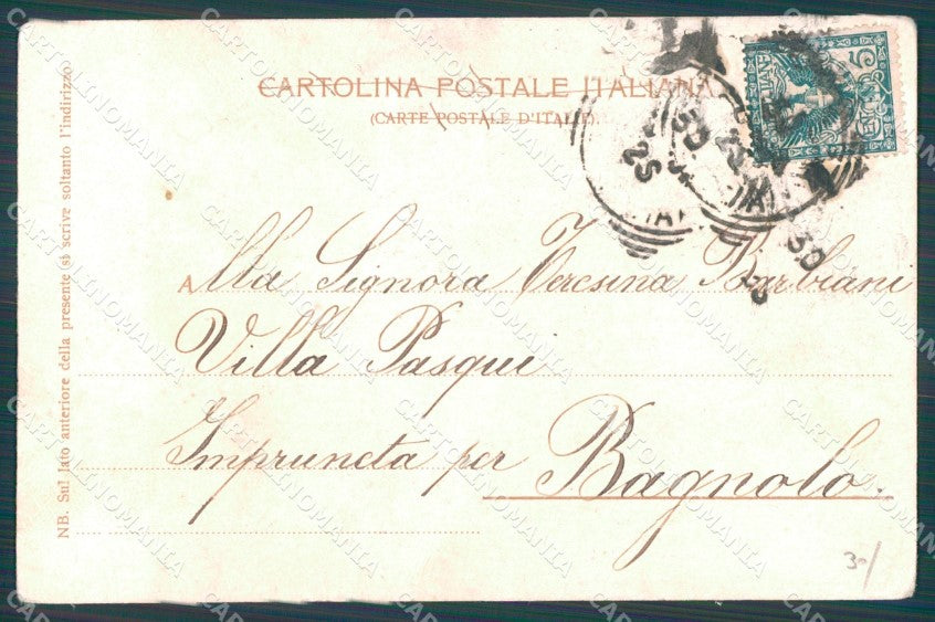 Firenze Città Mercato Vecchio Scomparsa PIEGA cartolina WX0738 – retro