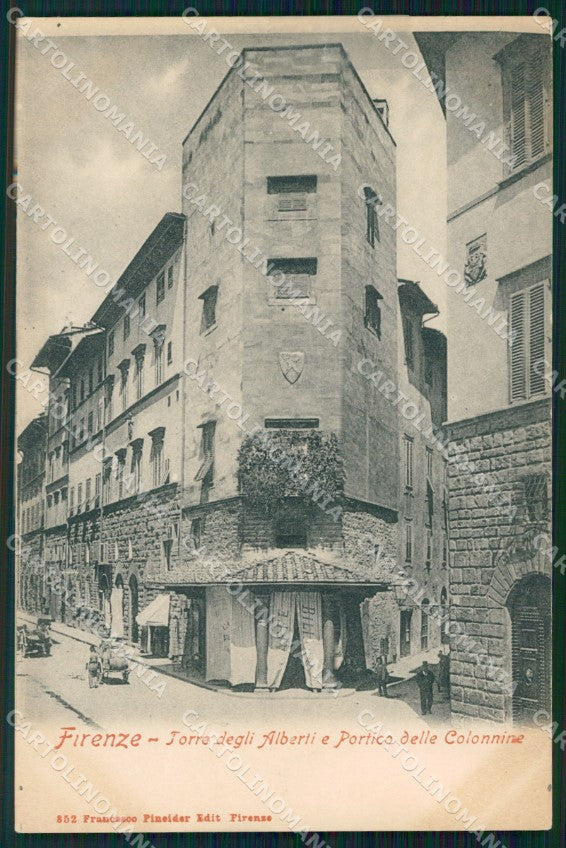 Firenze Città Torre degli Alberti Scomparsa RIPARATA cartolina WX0739 – fronte