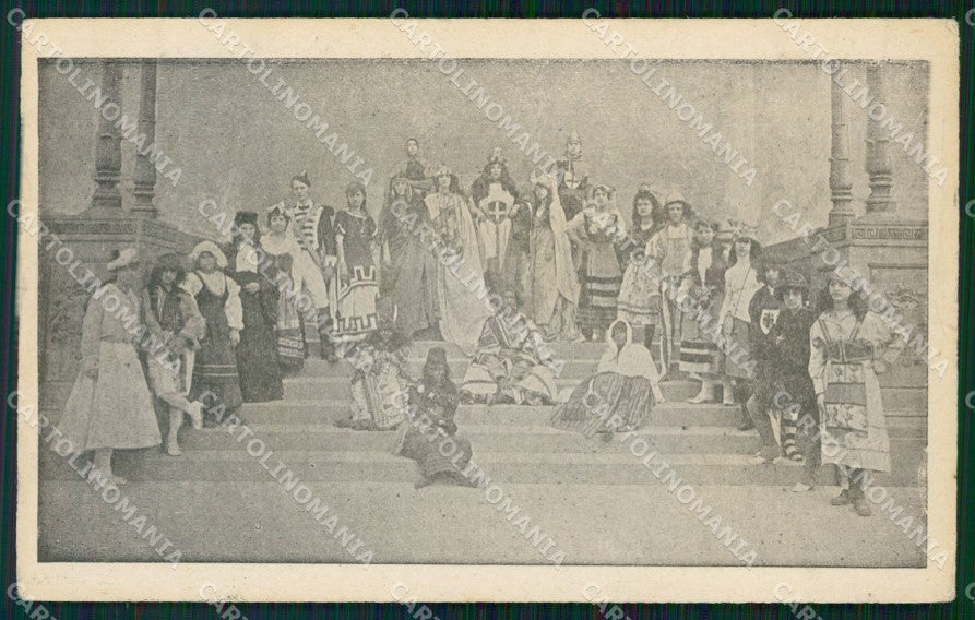 Firenze Città Lega Studentesca Italiana 1918 Costumi cartolina WX0757 – fronte