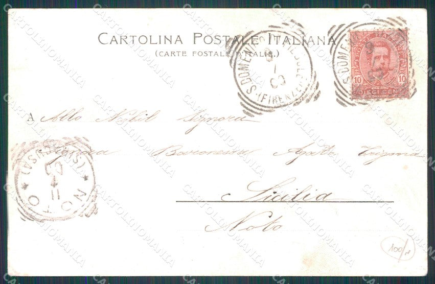 Firenze Città Cenciaioli Fiorentini Carretto cartolina WX0763 – retro