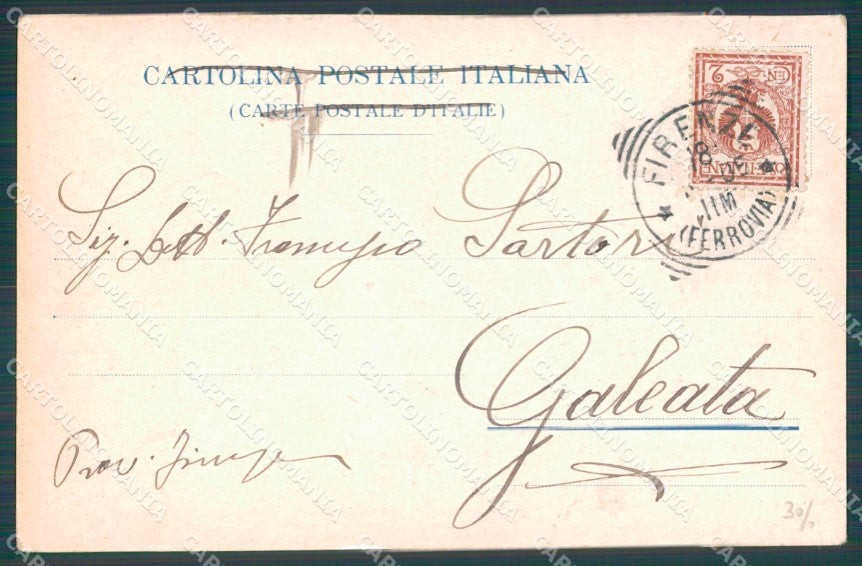 Firenze Città Rina Lucci Prima Regina del Mercato di cartolina WX0765 – retro