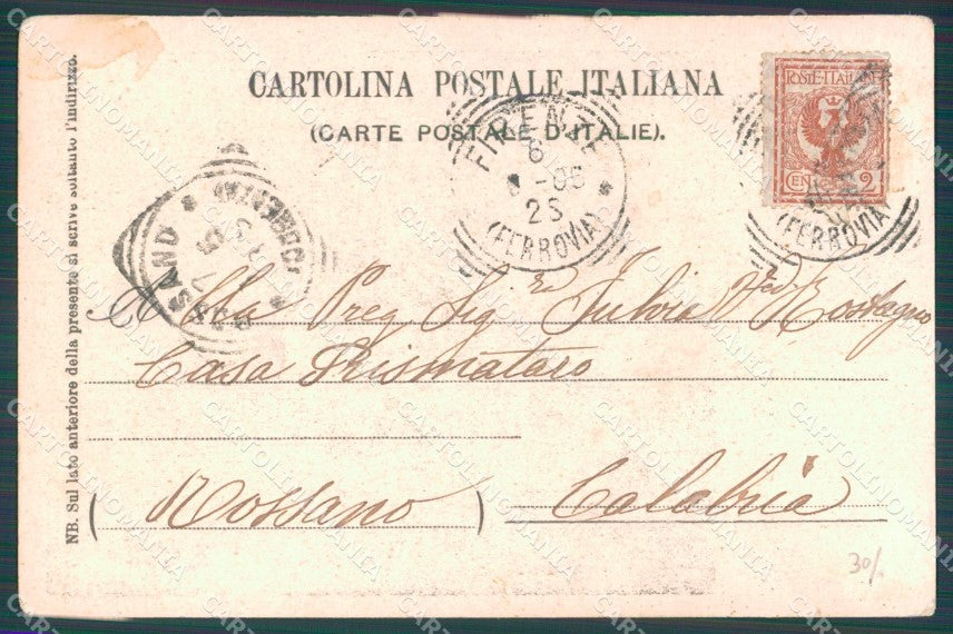 Firenze Città Rina Lucci Prima Regina Mercato PIEGHINA MACCHIE cartolina WX0766 – retro