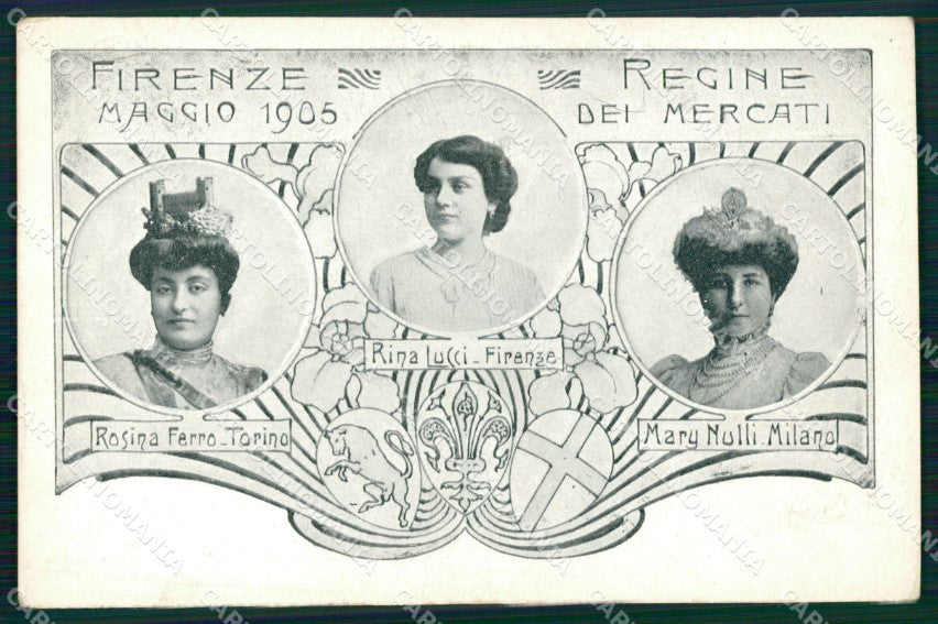 Firenze Città Regine dei Mercati cartolina WX0769 – fronte