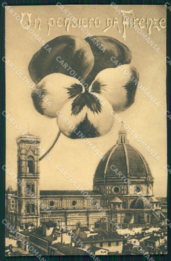 Firenze Città Pensiero da cartolina WX0771 – fronte