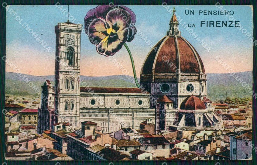 Firenze Città Pensiero da cartolina WX0776 – fronte