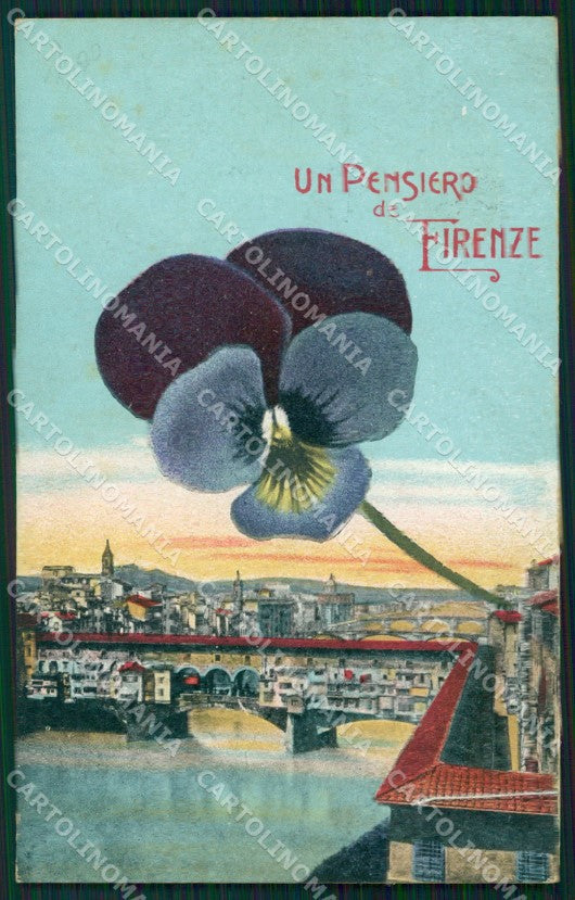 Firenze Città Pensiero da cartolina WX0780 – fronte