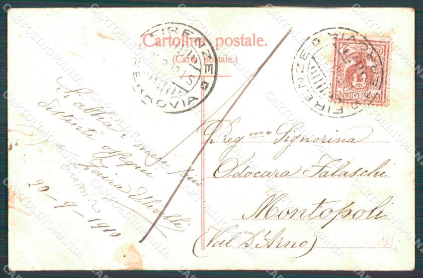 Firenze Città Saluti da PIEGHE cartolina WX0782 – retro
