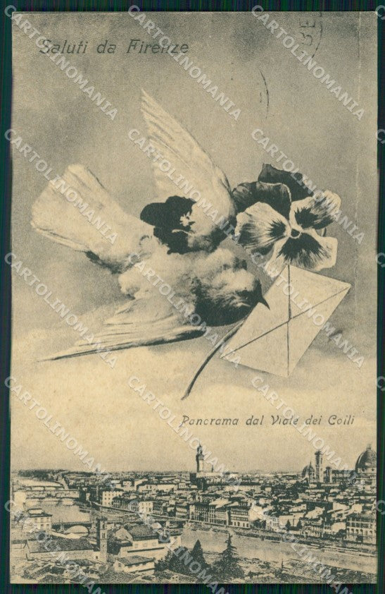 Firenze Città Saluti da cartolina WX0783 – fronte