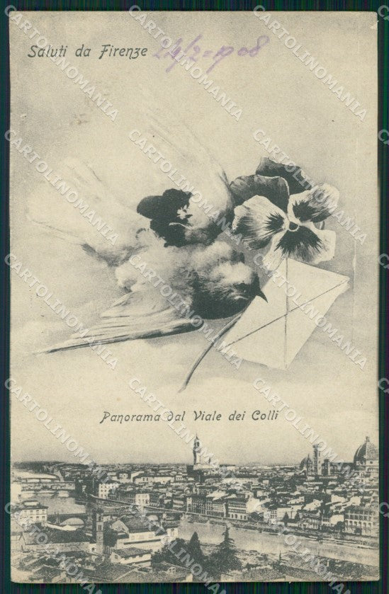 Firenze Città Saluti da cartolina WX0784 – fronte