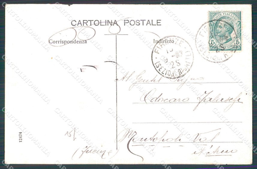Firenze Città Saluti da cartolina WX0787 – retro