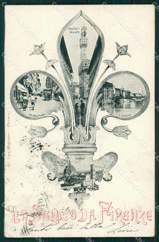 Firenze Città Saluti da cartolina WX0788 – fronte