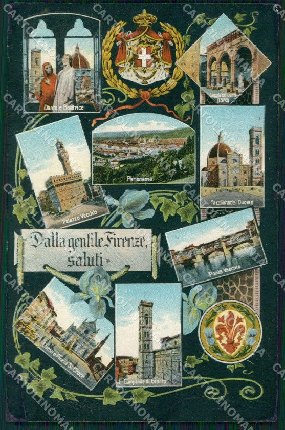 Firenze Città Saluti da PIEGHE cartolina WX0789 – fronte