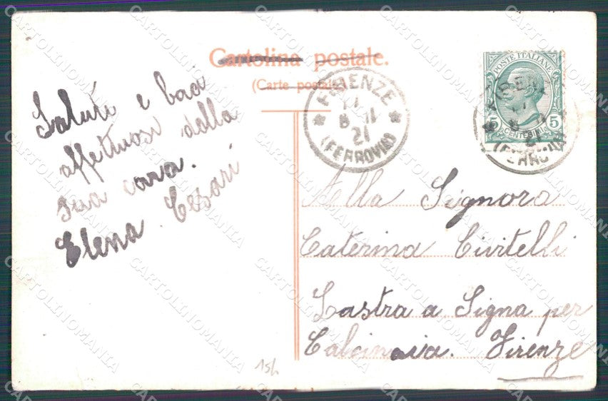 Firenze Città Saluti da PIEGHE cartolina WX0789 – retro