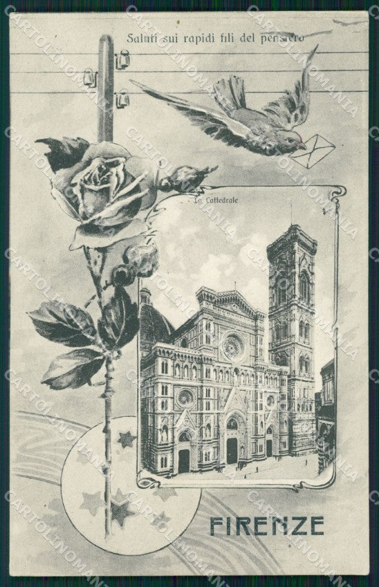 Firenze Città Saluti da cartolina WX0790 – fronte