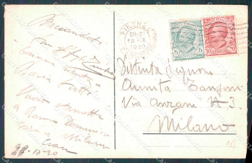 Firenze Città Saluti da cartolina WX0795 – retro