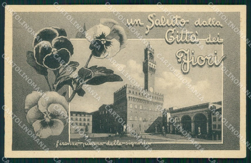 Firenze Città Saluti da cartolina WX0797 – fronte
