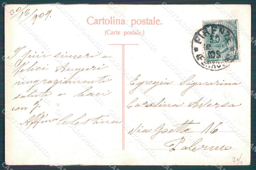 Firenze Città Saluti da cartolina WX0804 – retro
