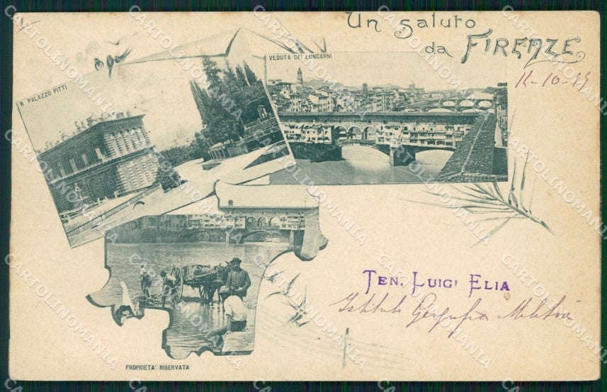 Firenze Città Saluti da cartolina WX0810 – fronte