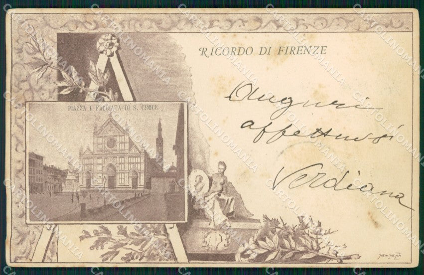 Firenze Città Saluti da cartolina WX0811 – fronte
