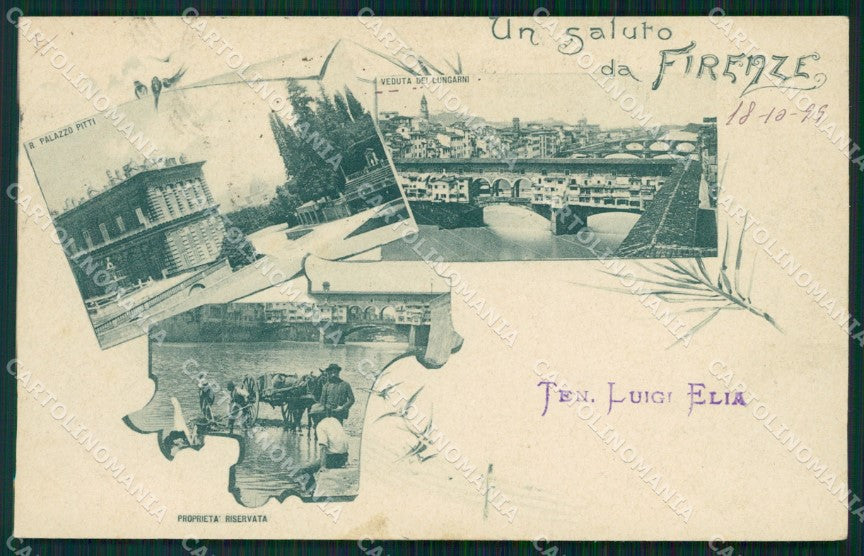 Firenze Città Saluti da cartolina WX0812 – fronte