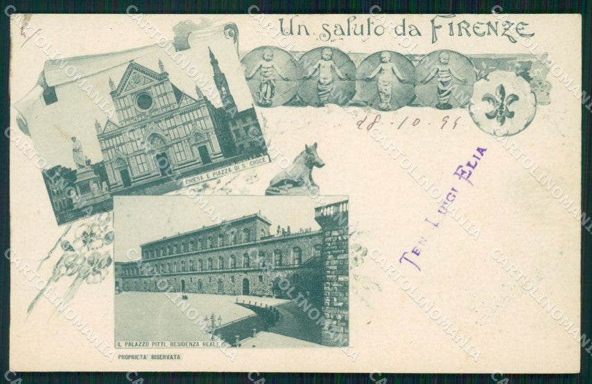 Firenze Città Saluti da cartolina WX0813 – fronte