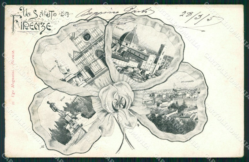 Firenze Città Saluti da PIEGHE cartolina WX0815 – fronte