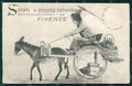 Firenze Città Carretto Fiasco PIEGHINA cartolina WX0816 – fronte