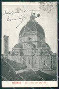 Firenze Città Cupolone Brunelleschi ABRASA Surrealismo cartolina WX0819 – fronte