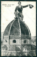 Firenze Città Cupolone Brunelleschi Fiasco Surrealismo PIEGHINE cartolina WX0821 – fronte