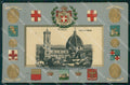Firenze Città Duomo Stemmi ABRASA cartolina WX0826 – fronte