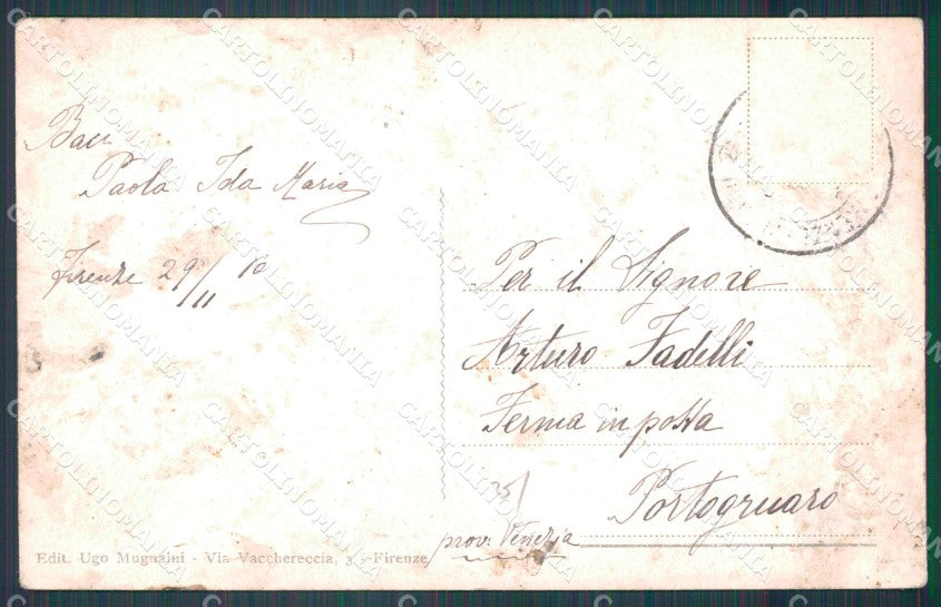 Firenze Città Carretto Fiasco ABRASA cartolina WX0834 – retro