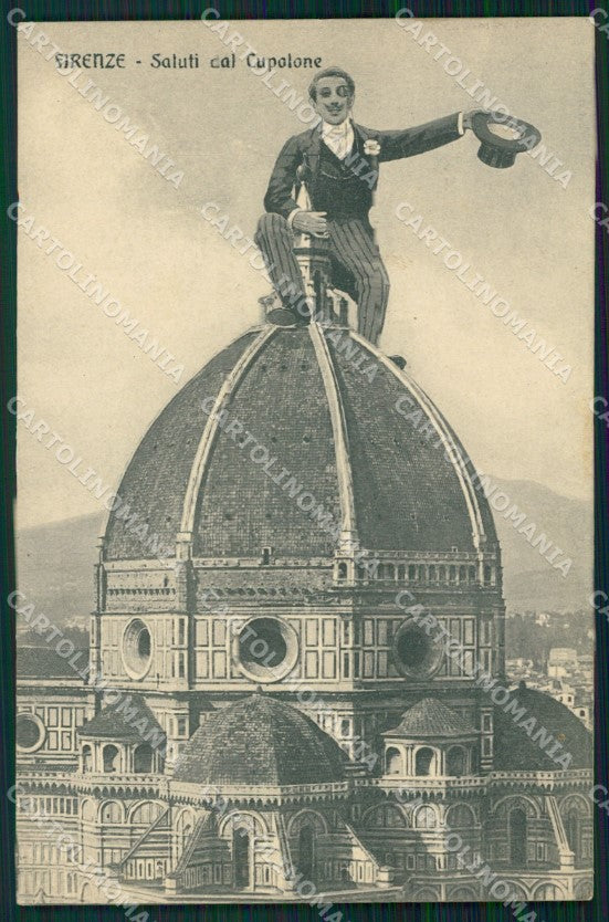 Firenze Città Cupolone Brunelleschi Fiasco cartolina WX0837 – fronte